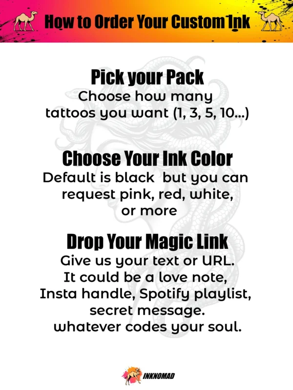 Custom Barcode Temporary Tattoo – Your Text as a Scan-Ready Ink Statement - Image 2