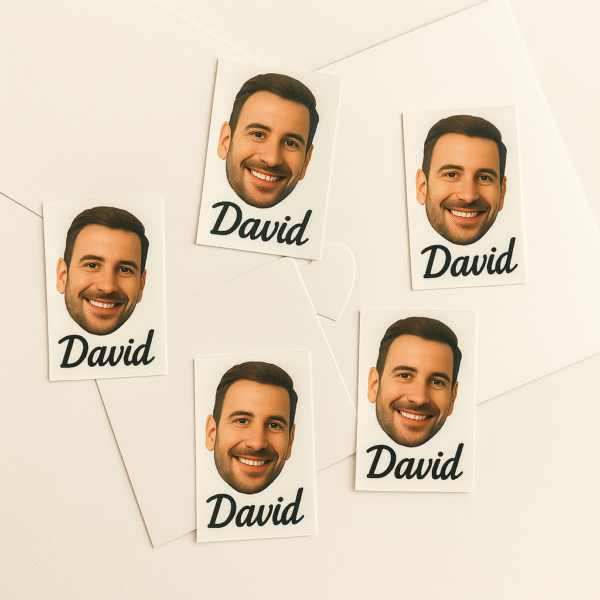 Custom Bachelorette Tattoos – Groom’s Face & Name - Image 2