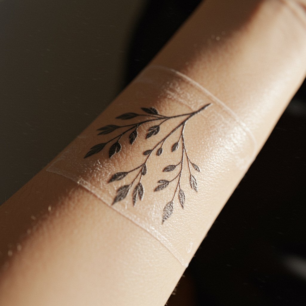 Try Tattoo Before Permanent: Realistic Temporary Design try temporary tattoo before permanent; test temporary tattoo design temporary; temporary temporary tattoo trial run - realistic intricate botanical temporary temporary tattoo on forearm.