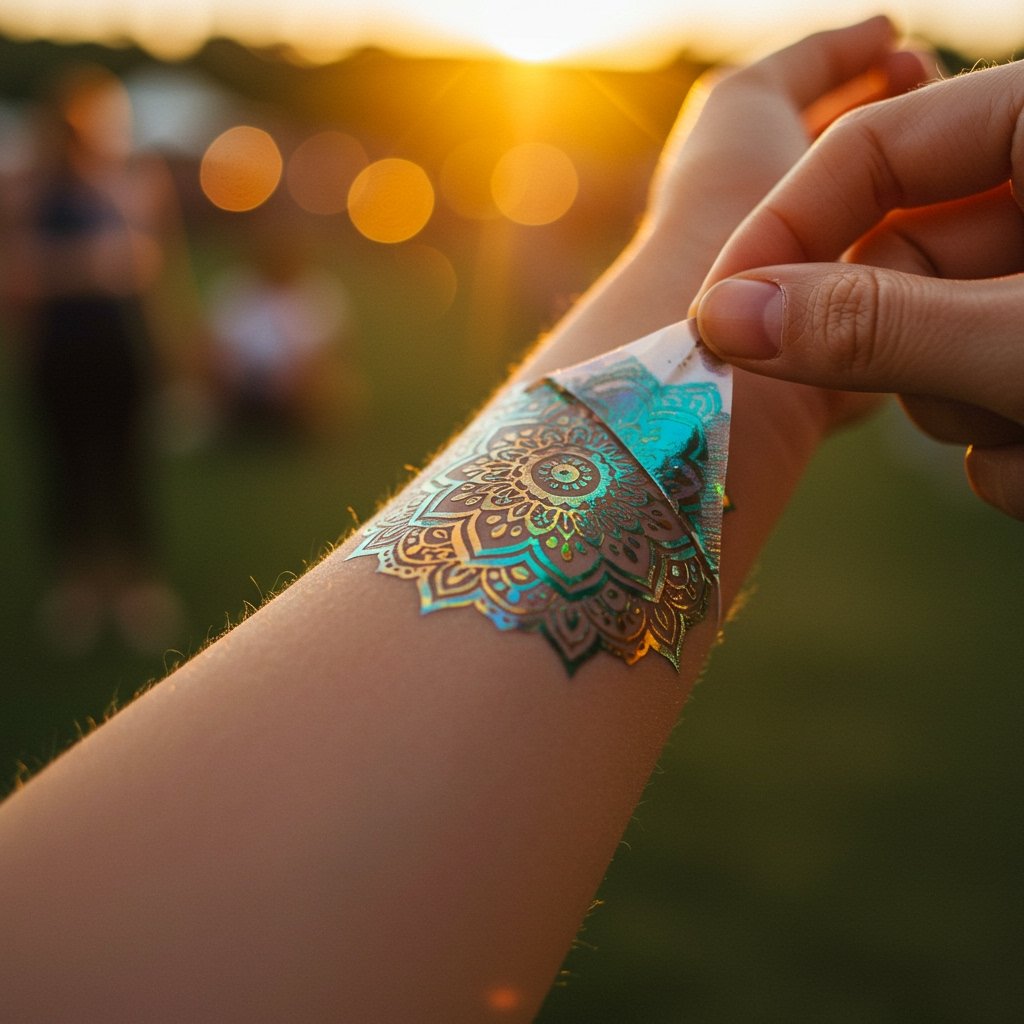 Perfect Application - How to Make Temporary Tattoo Last Longer long lasting temporary temporary tattoos; make temporary temporary tattoo last longer; waterproof festival temporary tattoos - long lasting temporary ta...